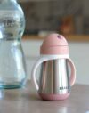 Beaba Stainless Steel Straw Sippy Cup – Rose Beaba Stainless Steel Straw Sippy Cup – Rose